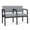 Lesro Lenox 2 Seat Tandem Seating W/ Arm, 43.5 in W 24.5 in L 32 in H LS2103 - alternate 1